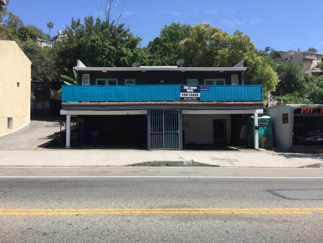 Two-story commercial storefront