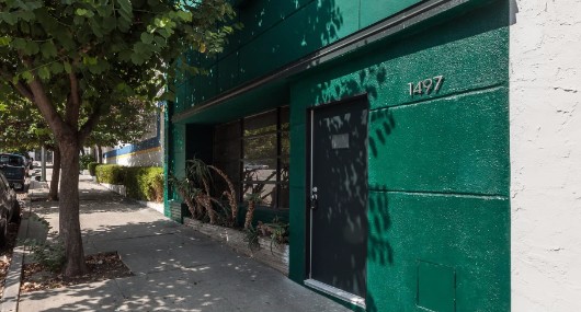 Green storefront