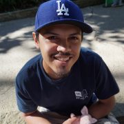 Picture of person in Dodgers hat